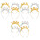 12Pcs Glittery 2024 Tinsel Headbands Assorted Hairbands 5