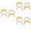 12Pcs Glittery 2024 Tinsel Headbands Assorted Hairbands 7