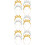 12Pcs Glittery 2024 Tinsel Headbands Assorted Hairbands 9