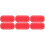 6Pcs Red Decorative PU Handbag Bottom Base for DIY Crochet Projects 4