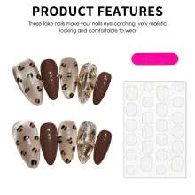 (XS) Glitter Cat Eye Resin Nails - Chip & Smudge Proof