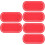 6Pcs Red Decorative PU Handbag Bottom Base for DIY Crochet Projects 6