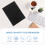 FRCOLOR Portfolio Binder 20 Pockets Clear Protectors 8