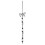 3Pcs Bowknot Phone Wrist Strap Silver Beaded Charm Decorative Lanyard 2