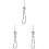 3Pcs Bowknot Phone Wrist Strap Silver Beaded Charm Decorative Lanyard 4