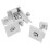 Aluminum Panel Clamps Silver 4pcs 2.3x1.6x1.5in 10