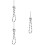 3Pcs Bowknot Phone Wrist Strap Silver Beaded Charm Decorative Lanyard 8