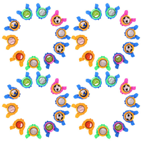 3Sets Multi Plastic Mini Flying Disc Launcher Toy for Children 2