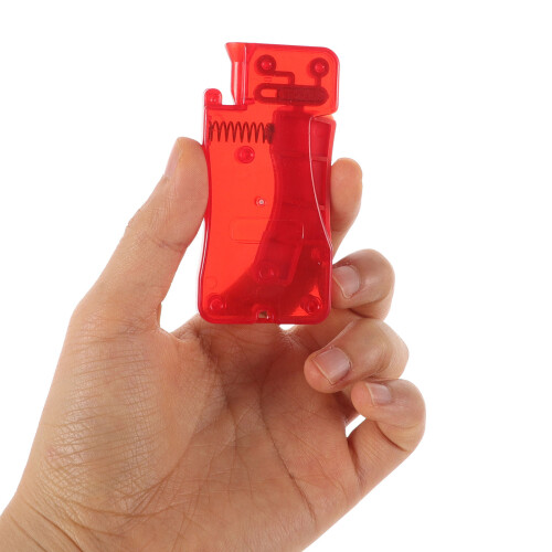 50Pcs Household Needle Threader Tool Red Ps Material for String Craft 2
