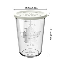 (800ml White) 800ml Glass Jar, Airtight PE Lid, Food Safe Storage