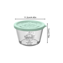 (350ml Green) 800ml Glass Jar, Airtight PE Lid, Food Safe Storage
