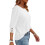 Women's White Eyelet Lace Tunic Top with Three-Quarter 5