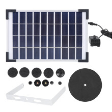 Kit pompă de apă cu energie solară, cu design cu disc plutitor, asamblare ușoară și fără alimentare externă, pentru decorarea băii de