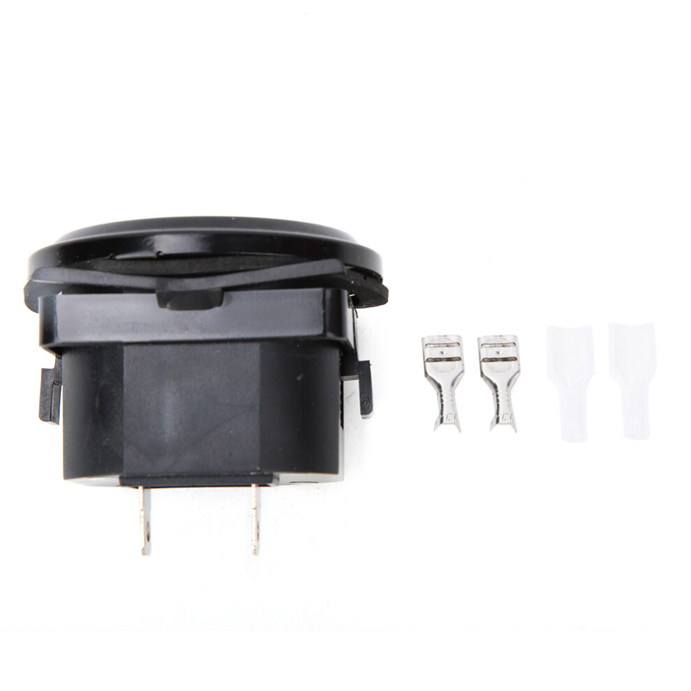 Wear Resistant Rocker Switch Corrosion Resistant Indicator Heavy Duty Marine Grade Durable Construction Snap Fixing Waterproof Dustproof Amber/Light 9159805487330