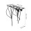 Heavy-duty rear bike rack with basket bracket 2