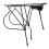 Heavy-duty rear bike rack with basket bracket 6