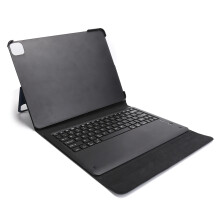 Husă cu tastatură Bluetooth pentru iPad de 12,9 inch, cu taste iluminate din spate și unghiuri multiple de suport, carcasă care disipă căldura,