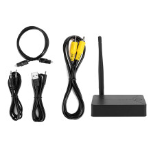 Transmițător HDMI cu răcire dublă, cu rază de acțiune IR extinsă de 1000FT, ieșire 4K30HZ și 9 canale WiFi pentru streaming wireless fără