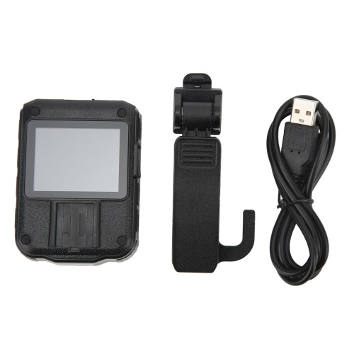 Câmera de alta resolução com lente grande angular e bateria de longa duração. Microfone integrado. Visor LCD para fácil operação. Design com