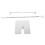 photobooth backdrop frame stand Adjustable Stainless Steel White 1Pack 7