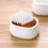 4Pcs Ceramic Tea Coffee Sugar Canisters White Small Coffee Sugar Jars 9