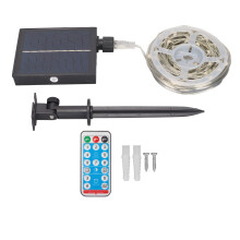 Solar Powered Outdoor Rope Light, 10m/32.8ft Waterproof Copper Wire For Patio And Garden Decoration, 8Light Modes With Remote Control, Automatic