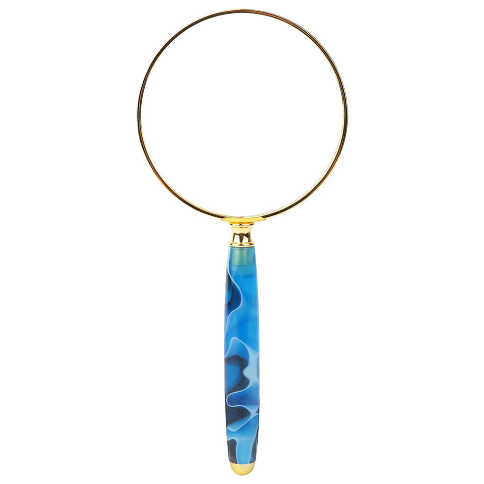 Vintage Style Handheld Magnifier For Detail Inspection, Mother Of Pearl And Brass Handle Decorative Magnifier Premium Lens Sharpness And Clarity 9159805485428