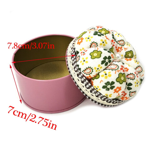Flower Pin Cushion with Storage Case for Sewing 2
