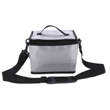 Fireproof Explosionproof Lipo Battery Bag with Double Zipper Flame Retardant Coating Heat Resistant Material Safe for Aircraft Lithium Battery