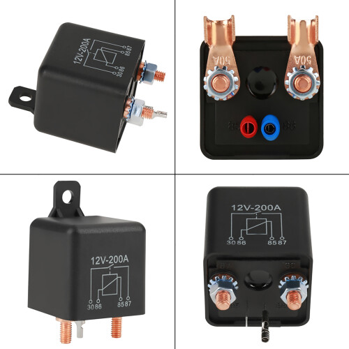 Ρελέ φόρτισης Split Relay12V DC200A Ρελέ εκκίνησης αυτοκινήτου με διαμόρφωση 4 ακίδων 2