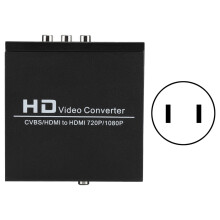 Tiontaire Físe Fuaime RCA go HDMI Tiontaire Comhpháirte go HDMI Cuibheoir AV go HDMI Breiseán agus Súgradh Ag luí le Consól Cluiche Seinnteoir