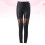 High Waisted Lace Panel Leggings Women Slimming Polyester 1 7