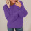 Cable Knit Womens Sweater Long Flared Sleeve Comfortable Crewneck Lightweight Polyester Pullover Versatile 3