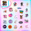 Dance Stickers Ballet Girls 50-Pack 5