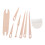 Natural Material Wood Crochet Needle Set Smooth Surface Durable Hand Loom Stick Tools For Creative Projects 6