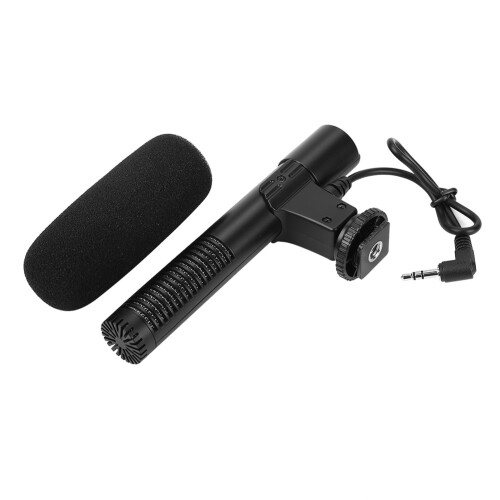 Lightweight Portable Condenser Microphone with Windsheild for Cameras, Camcorders 1