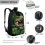 Forest Dinosaur Kids Backpack, 17" Lightweight School Bag for Preschool–Elementary, Compatible with School Needs 4