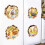 Easter 3D Window Decals Bunny Egg Clings 4 PCS 6