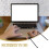 Metal laptop stand for desk with adjustable height 3