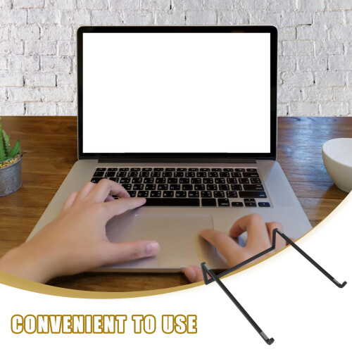 Metal laptop stand for desk with adjustable height 2