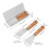 Stainless Steel Putty Scraper Set Wood Handle 2-Piece 5