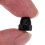 100 PCS Hexagonal Bolt Covers Protection Caps for Screws Black 3