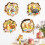Easter 3D Window Decals Bunny Egg Clings 4 PCS 7