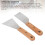 Stainless Steel Putty Scraper Set Wood Handle 2-Piece 7