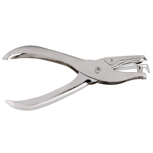 Durable Construction Quick Squeeze Operation Metal Receptacle Round Shaped Punch Mess-Free Punching Multi-use Application Easy Positioning Handheld 2