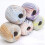 2 Rolls Fine Cotton Yarn Segmental Dyed Silk Thread for Crochet and Knitting Projects Type 10 7