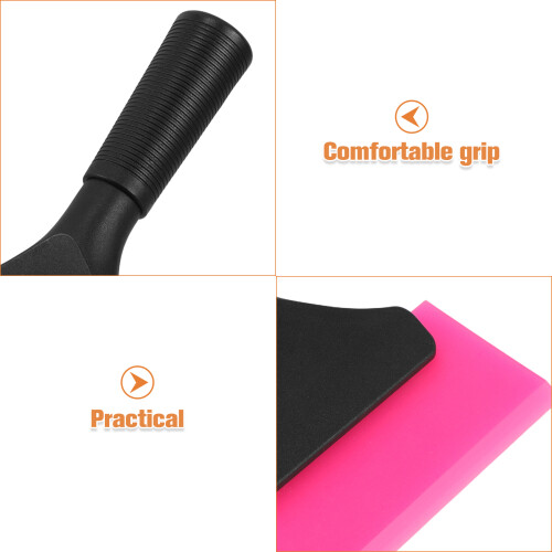 Car Squeegee No Trace Windshield Foam Snow Brush for Foldable Adjustable Rosy 2