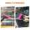 Car Squeegee No Trace Windshield Foam Snow Brush for Foldable Adjustable Rosy 7