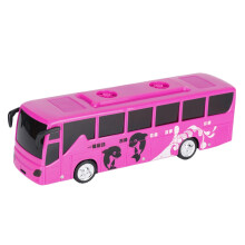 Open Able Doors Bus Toy, Diecast Metal Pull Back Educational Playset with Light And Sound Effects Friction Powered Sturdy Build Authentic Detail for