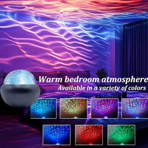 Party Light-projektor RGB LED USB-driven 9,2x9,2x7,8 cm 2